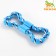 A toy twisted from rubber and rope "Putness", 19.5 cm, blue