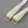 The straps of textile, cross -shaped, 1 cm, beige color
