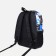 School backpack from textiles on lightning, 3 pockets, blue color