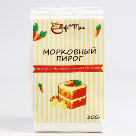 Carrot pie, dry baking mixture, 300 g