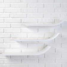 A set of wall shelves 