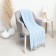 Roman plaid 140x200cm, blue, 80% HL, 20% PE, 320 g/m