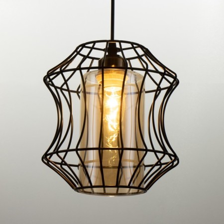 Lamp Bayerlux "Alauser" E27 40W Black 19x19x22-122 cm-2