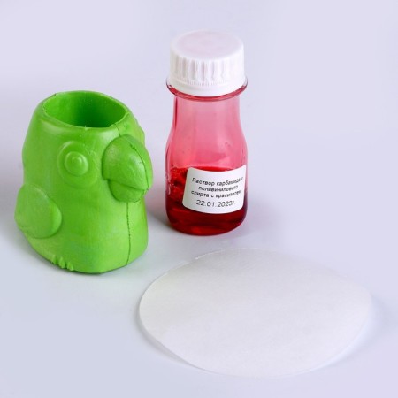 Crystal cultivation. Animals. "Green parrot" alchemist-2