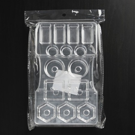 Assorted chocolate uniform, 14 cells, 20 × 12 × 2.5 cm, depth 2 cm-4