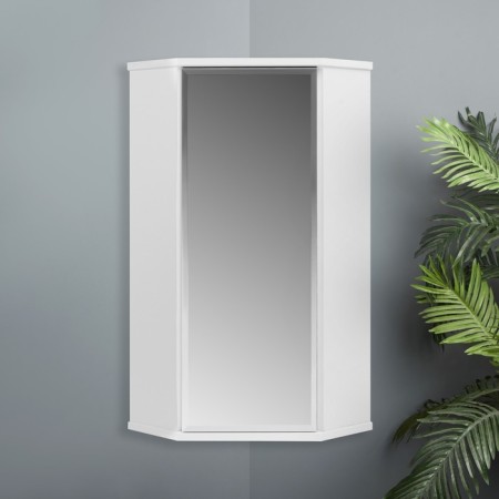 Cabinet hinged for the bathroom corner "PS" with a mirror, 48 x 34 x 73 cm-2