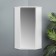Cabinet hinged for the bathroom corner "PS" with a mirror, 48 x 34 x 73 cm