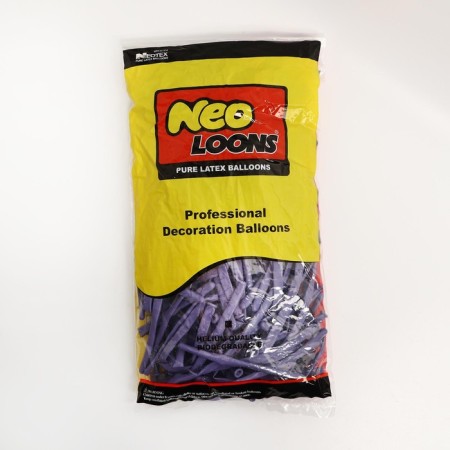 Ball for Twisting latex 250 ", Makarun, set of 10 pcs., Lilac color-1