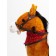 Horse Patal-rocking Amarobaby West, with wheels, 69.5x28.5x74 cm, brown color