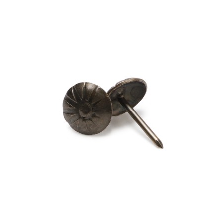 Decorative nails, 11x16 mm, textured, bronze color, in packaging 50 pcs-6