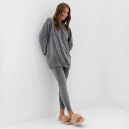 Women's costume (sweatshirt and leggings) KAFTAN PLUSHY p. 40-42, gray-5