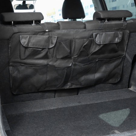 Organizer in the rear seat 87 x 47 cm, 8 pockets, black-7