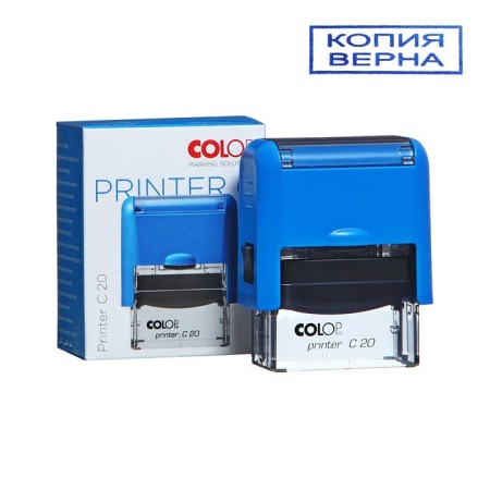 Automatic COLOP "Copy is true", 38 x 14 mm, blue