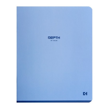 Notebook of 48 sheets in the BG Monocolor Blue cage, cover coated cardboard, Soft Touch, mix-3
