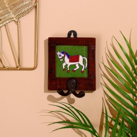Horse hook 10.5*1.5*11.5cm, wood, mix