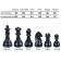 Chess figures tournament leap, plastic, King H-9.5 cm, paw of H-5 cm, 32 pcs