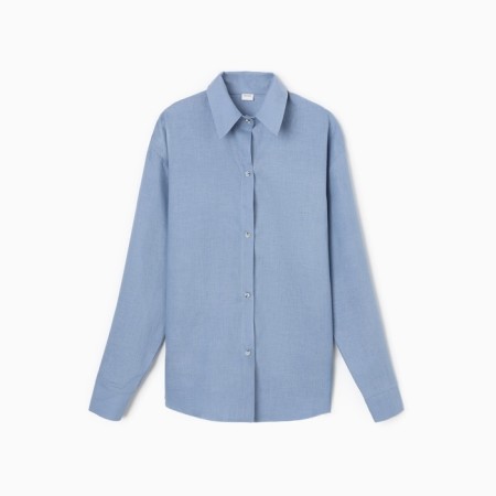 Women's blouse Minaku: Casual Collection Blue color, size 50-5