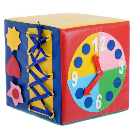 Bizikubik Developing Tactile "Cup", 30 × 30 cm, according to the Montessori method