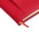 The diary is low, A5 160 sheets, leatherette, DEVENTE. KLINT, a solid cover with foam rubber, pocket, lies, block 70, red