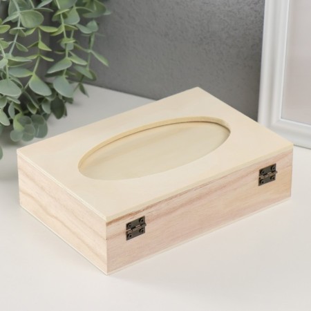 Casket wood for painting with a photo frame 10x15 cm "Rectangular" 5x12.2x18.3 cm-3