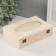 Casket wood for painting with a photo frame 10x15 cm "Rectangular" 5x12.2x18.3 cm