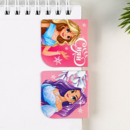New Year. Bookmarks for books magnetic 2 pcs on the Shyay substrate-1