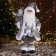 Santa Claus "In a suit with sequins and gifts" 43 cm, silver