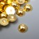 Decor for creativity Plastic "Half -Meshiline Golden" set of 100 pcs 1x1x0.3 cm