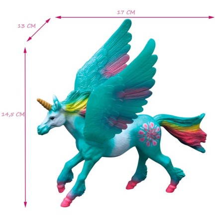 Figure "World of Fantasy: Green Unicorn with Wings"-2
