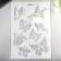 Plastic stencil "Roy butterflies" 21x31 cm