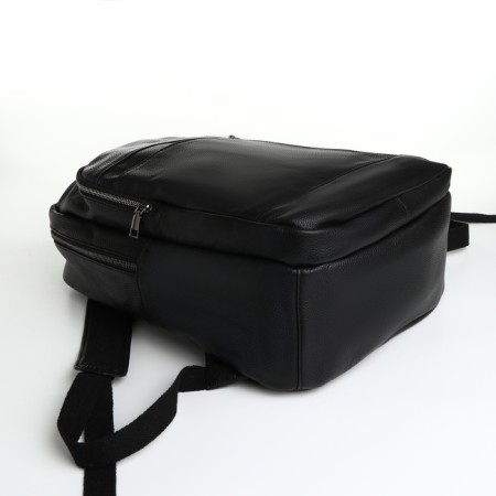 Women's backpack city on lightning, Fidelio Largo, 2 external pockets, black color-2