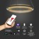 Smart suspended lamp Imperio, SMD, LED tape, 59x59 cm