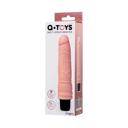 Realistic vibrator A-Toys by Toyfa Frem, TPE, bodily, 19 cm-1