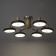 Julia chandelier 6xLED 144W 3000-6000K black-chromium 80x80x22 cm