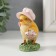 Polystone souvenir "Chip with a hat with a basket of flowers" 6.5x4x88 cm