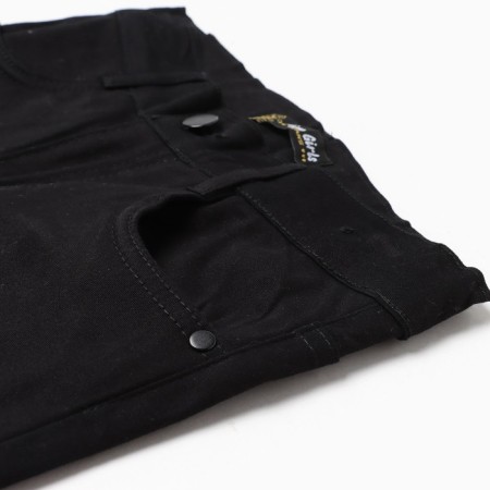 Jeans for girls, black color, height 128 cm-1