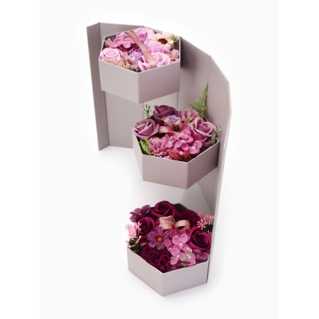 Three -shelling soapy composition purple-3