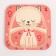 A set of children's bamboo dishes "Kithechka", plate, bowl, glass, devices, 5 items