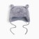 Baby hat, gray color, size 42-44 (6-9m)