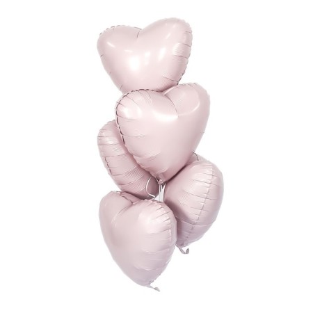 Foil ball 19 "Dusty rose", heart-1
