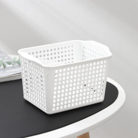Loft storage basket, 2 l, 20 × 13.5 × 12 cm, white color