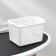 Loft storage basket, 2 l, 20 × 13.5 × 12 cm, white color