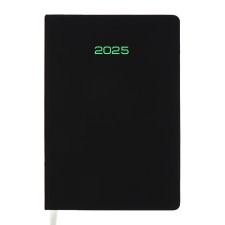 Dated diary 2025, Devente. Flag, A5 168 sheets, Devente. Duo, a hard cover to leatherette with foam rubber, silkography, perforation, liesse, block 70 g/m2