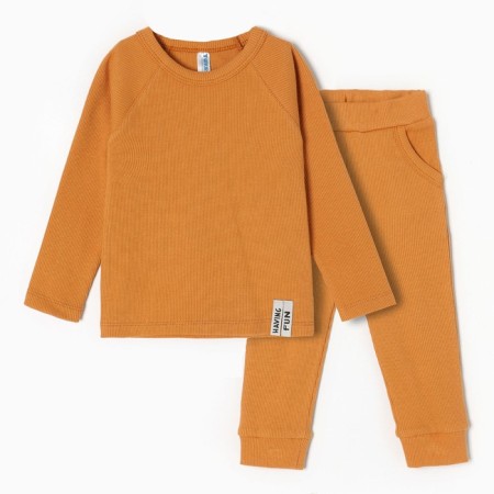 Kit for children (longshit, pants), ocher color, height 86 cm