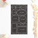 A set of jeans, adhesive, sheet 10 × 18 cm, 10 pcs, black jeans color