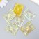 Decor for creativity Plastic "Flash" Holography Orange set 6 pcs 4x3 cm