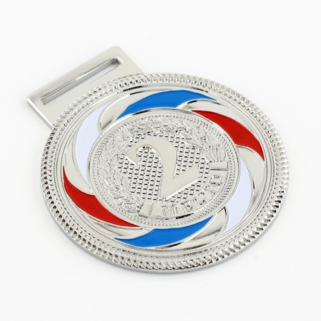 Prize medal, 196, 2nd place, d = 5 cm, silver-3