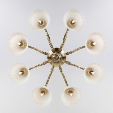 Campina chandelier, 8x60W E27, bronze color-3