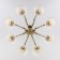 Campina chandelier, 8x60W E27, bronze color
