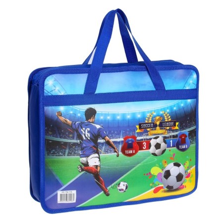 Folder with pens plastic A4, 37 x 22 x 5 cm "Football"-1